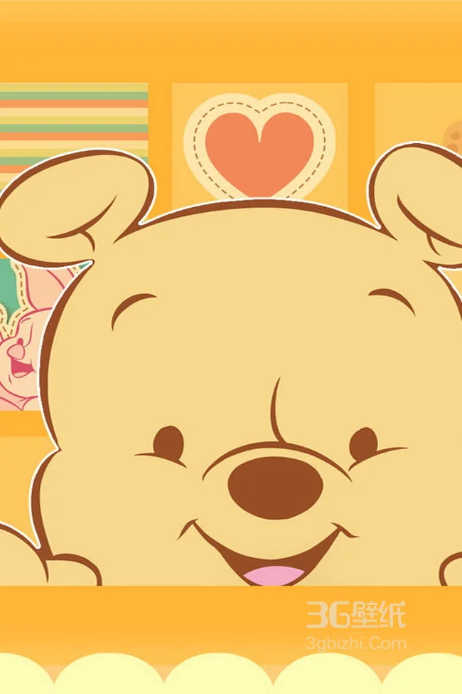 迪士尼维尼熊可爱手机壁纸高清下载1