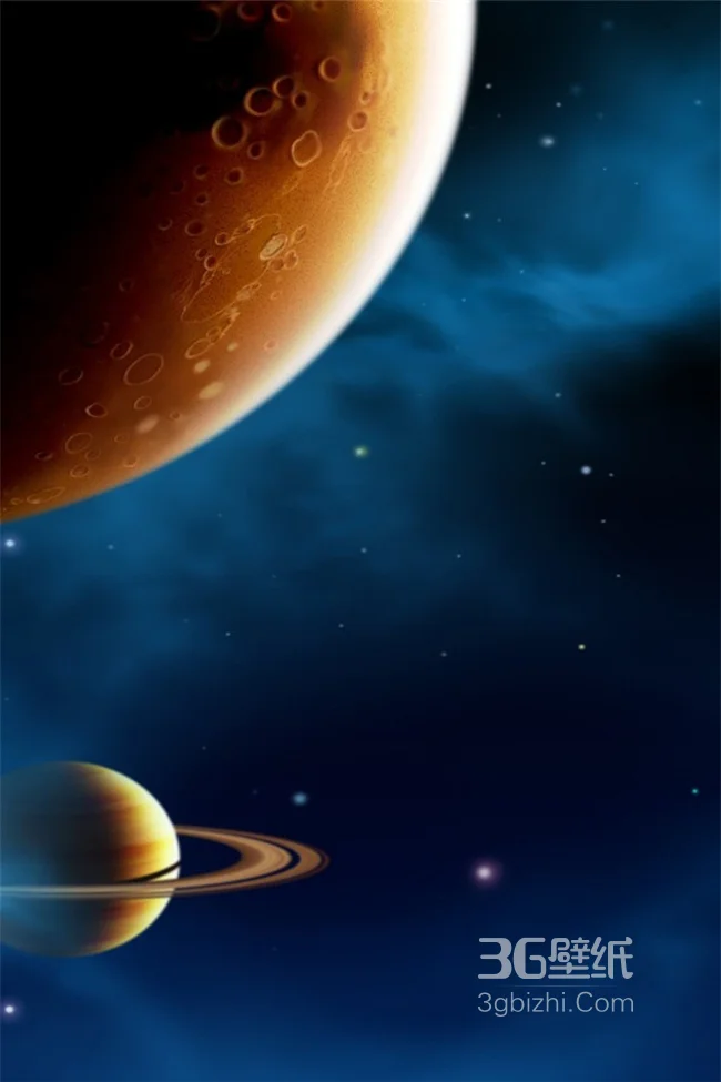 木星和月球安卓壁纸1