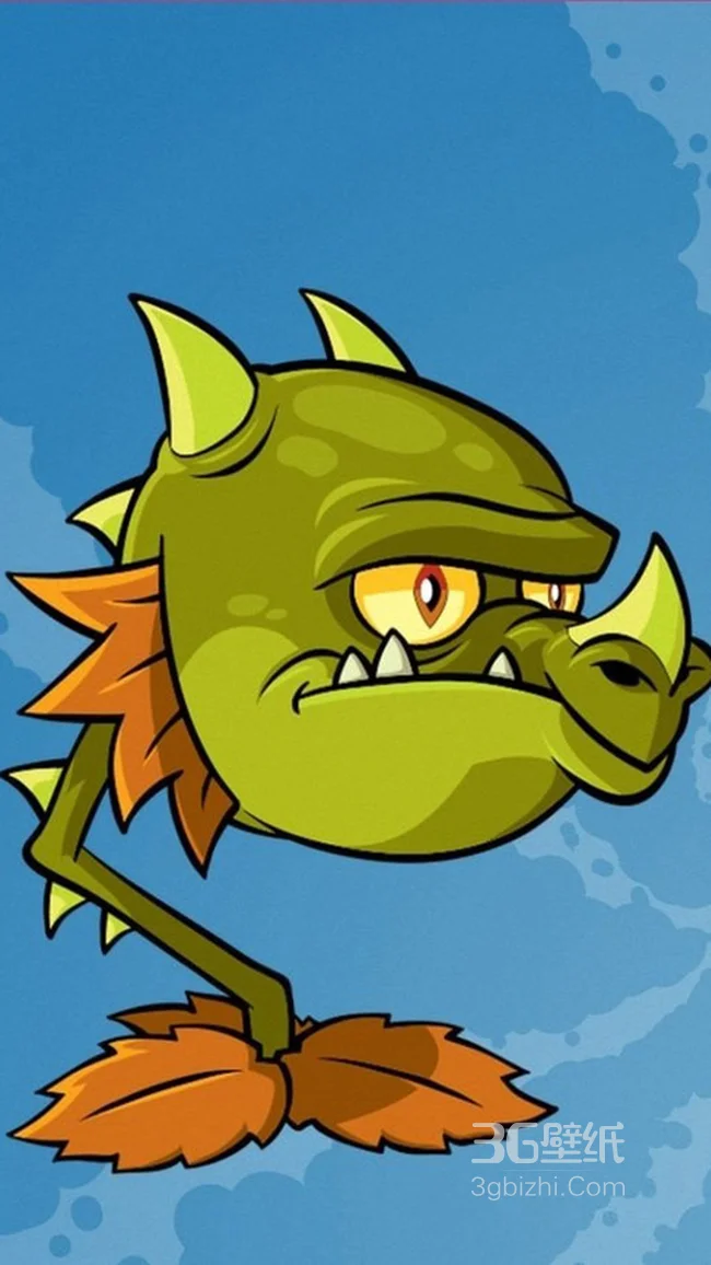 植物大战僵尸手机桌面之野猪獠牙植物1