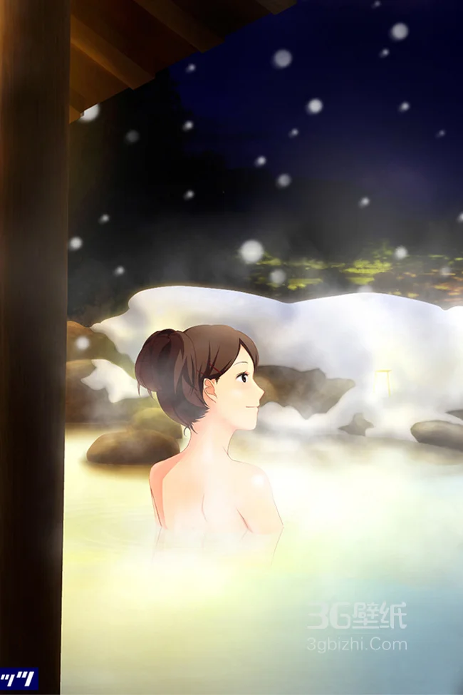 动漫美少女梦幻沐浴手机壁纸1