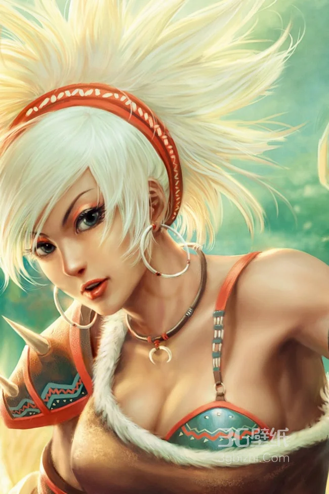 白发美女动漫手机图片下载1