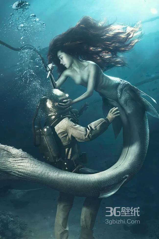 动漫美人鱼高清手机壁纸下载1