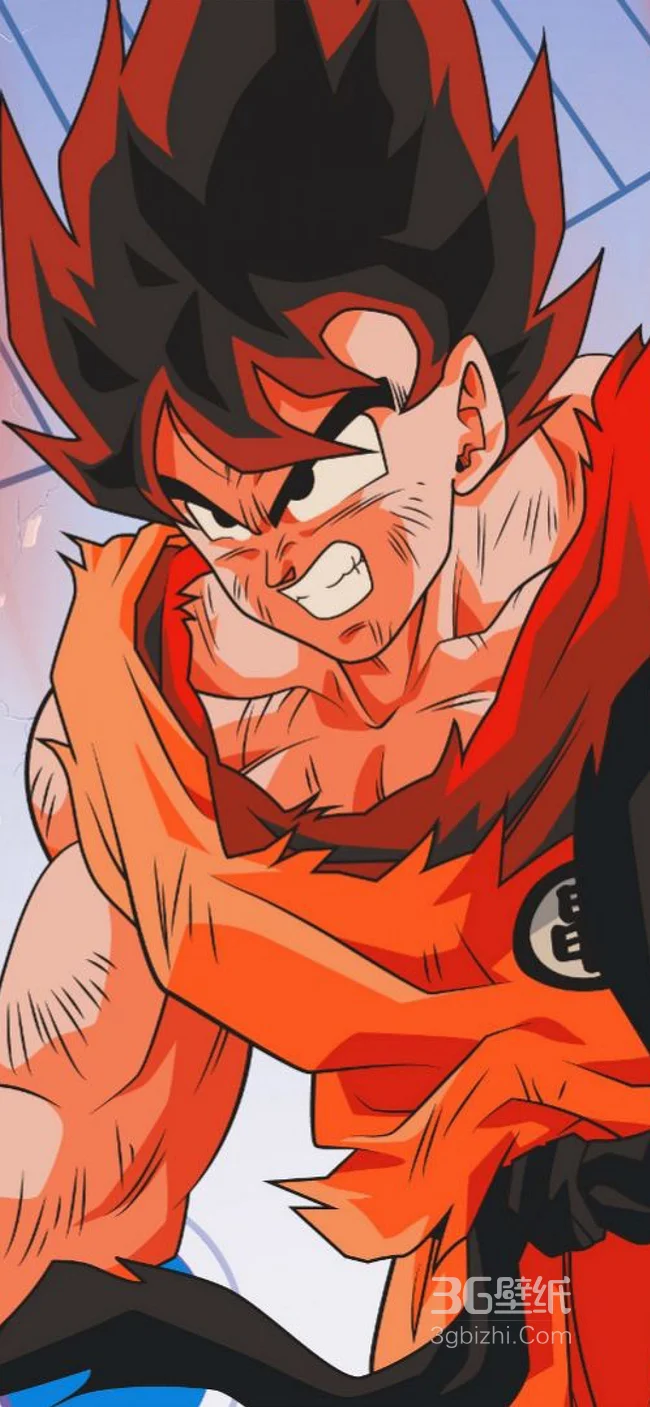 日本动漫《龙珠》人物孙悟空战斗中的高清壁纸1