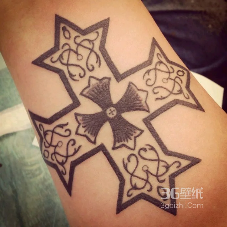 古埃及纹身 黑灰色调神秘的古埃及图腾纹身图案3