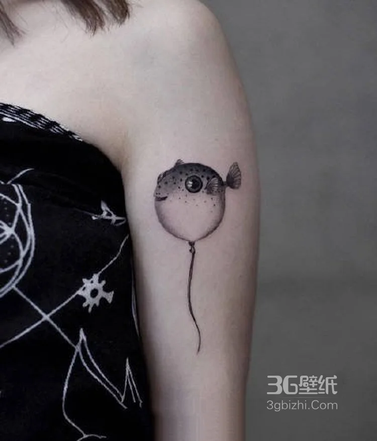 小动物纹身图案，可爱的女生手臂小动物纹身小图案6