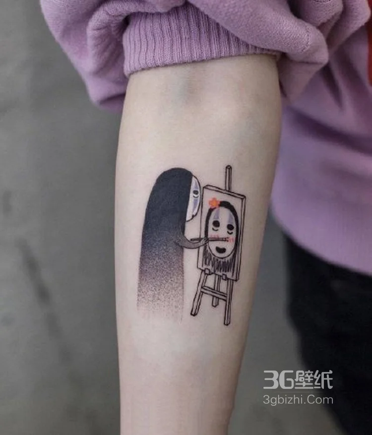 小动物纹身图案，可爱的女生手臂小动物纹身小图案8