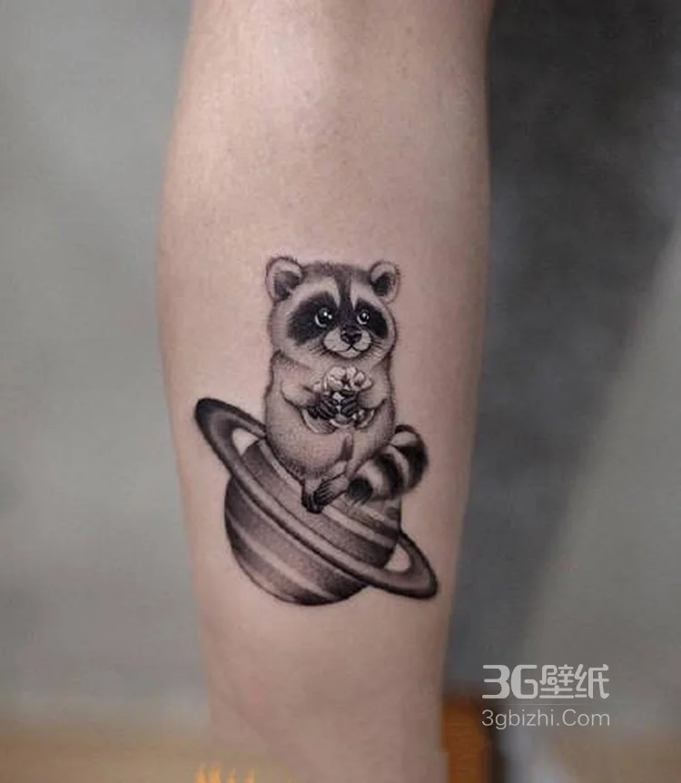 小动物纹身图案，可爱的女生手臂小动物纹身小图案7