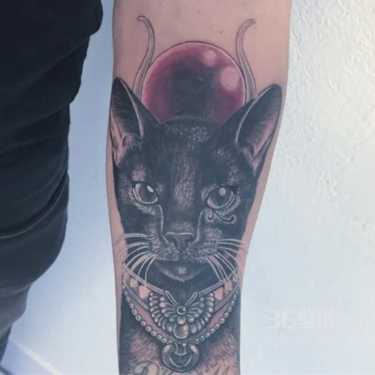 古埃及纹身 黑灰色调神秘的古埃及图腾纹身图案6