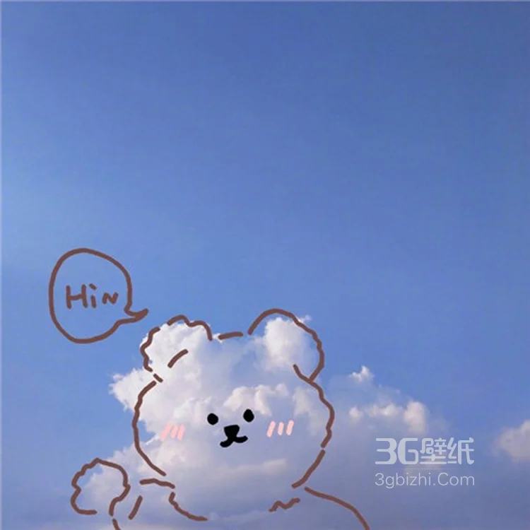 如果白云加上一些可爱的创意手绘是什么样子的呢？8