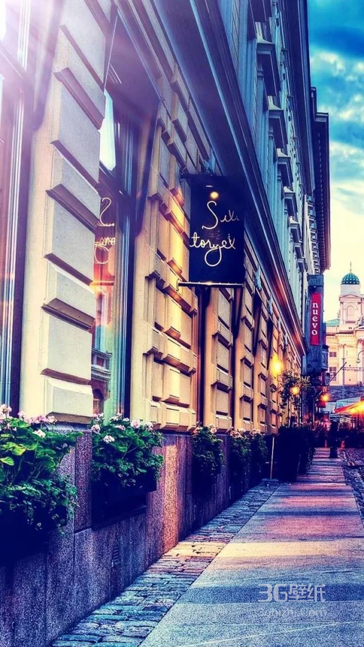 欧美风格图片，欧美城市中的人物和建筑相融图片4