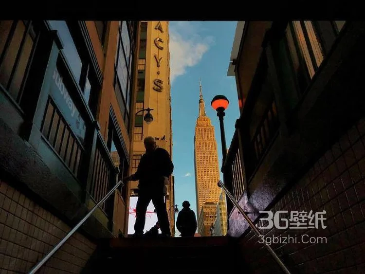 接近夜晚的欧美城市街道图片9