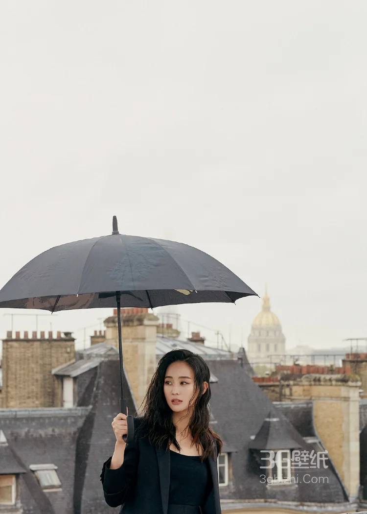 张钧甯干练性感，攻气十足黑色西服写真图片4