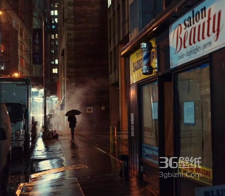 接近夜晚的欧美城市街道图片4