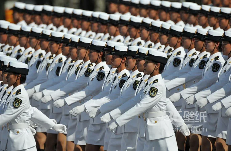 祖国60周年英姿飒爽的女兵方队12