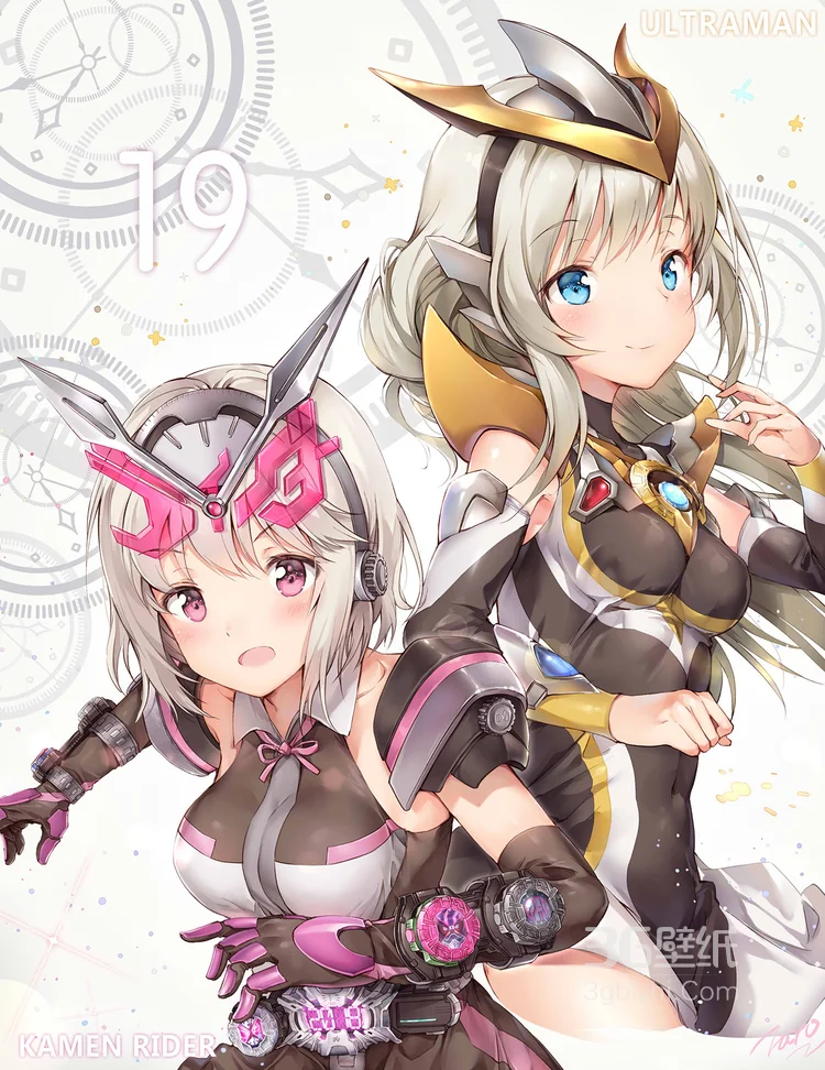 动漫美女二次元假面骑士娘化高清大图2
