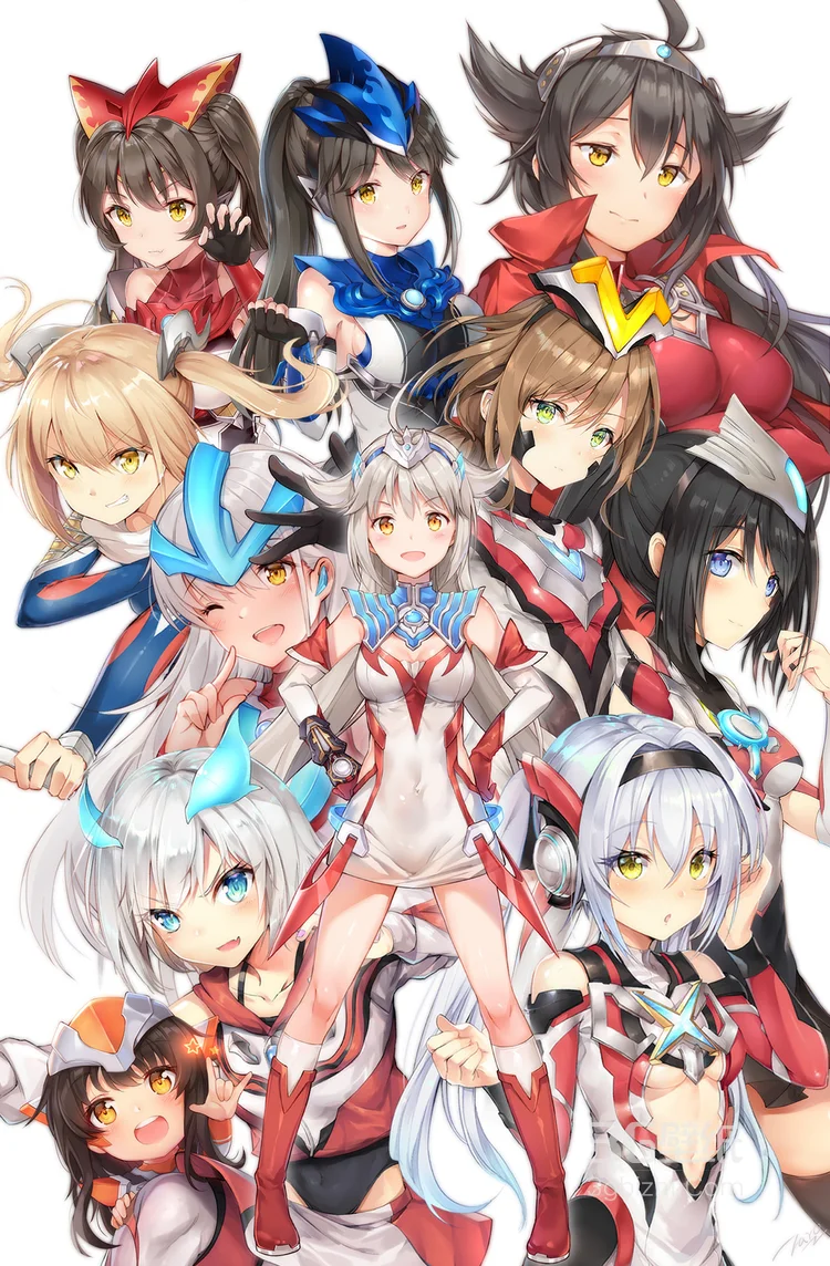 动漫美女二次元假面骑士娘化高清大图6