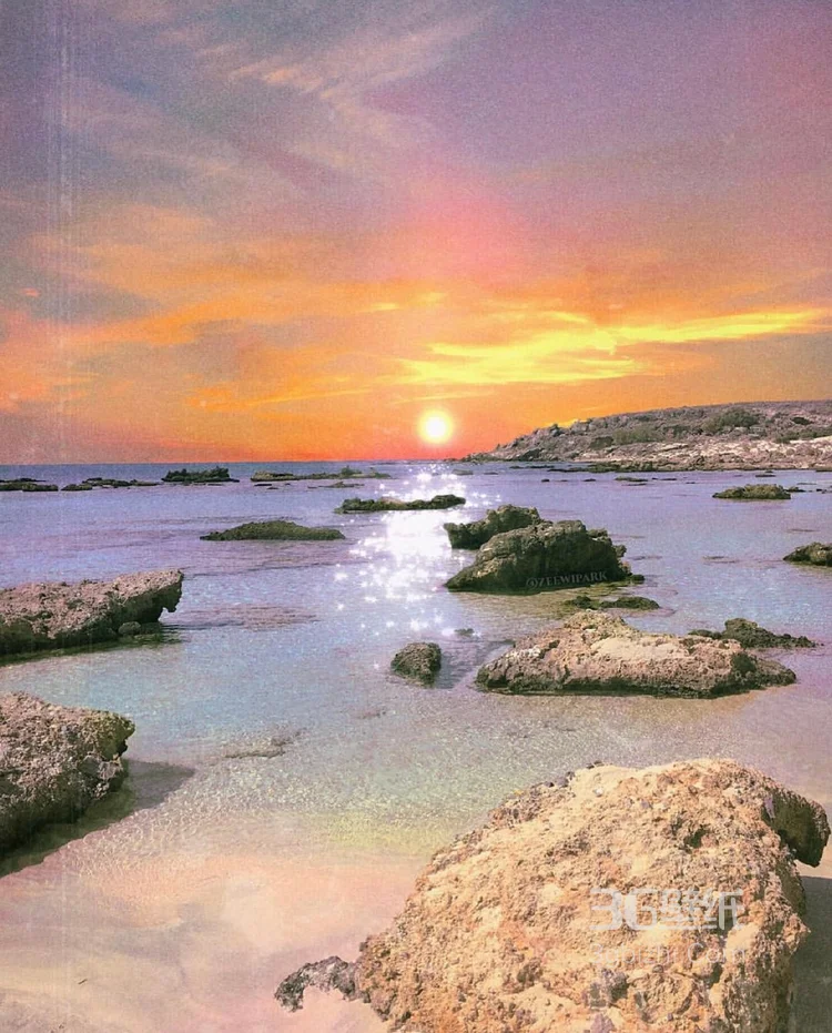 七色云彩，彩虹，花开遍野的草地唯美风景图片5