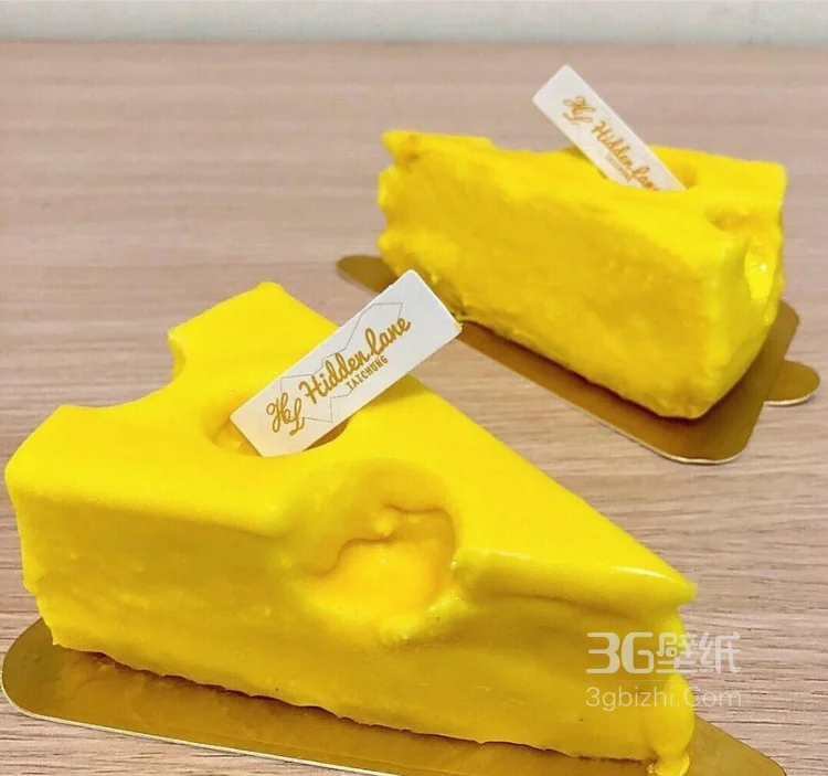 柠檬，蛋挞，蛋糕，薯条的黄色调美食图片4