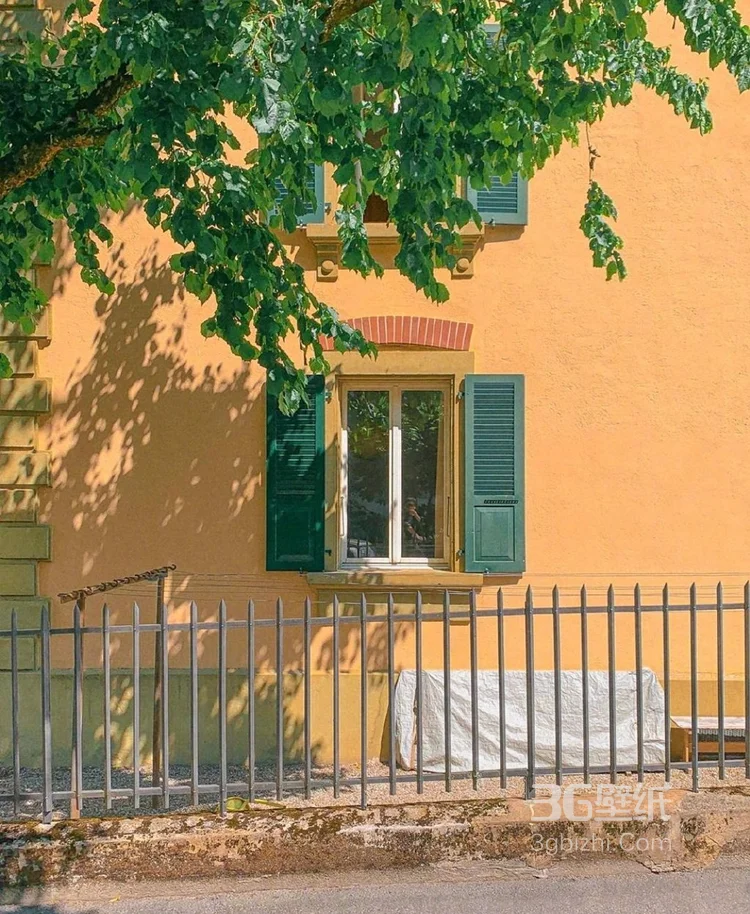 蓝天白云，大山城镇，唯美的国外风光图片5