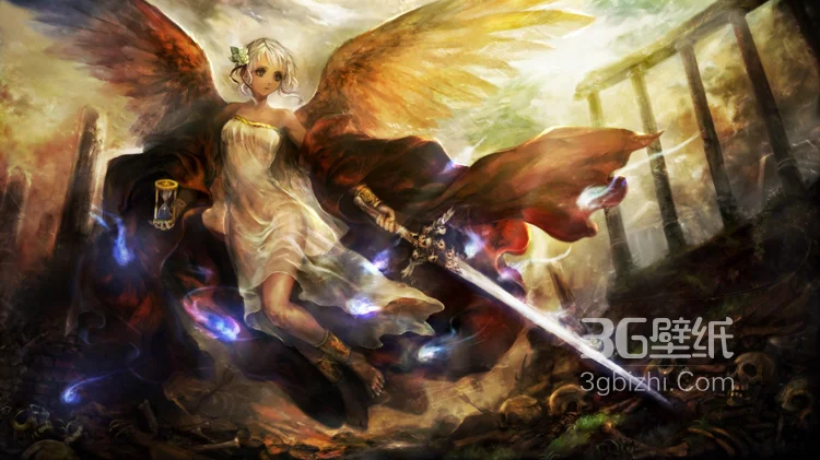 是天使还是魔鬼，高清带翅膀的动漫人物图片大全3