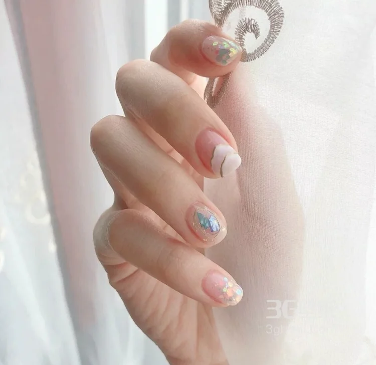 水晶雕花系列美甲参考图片7