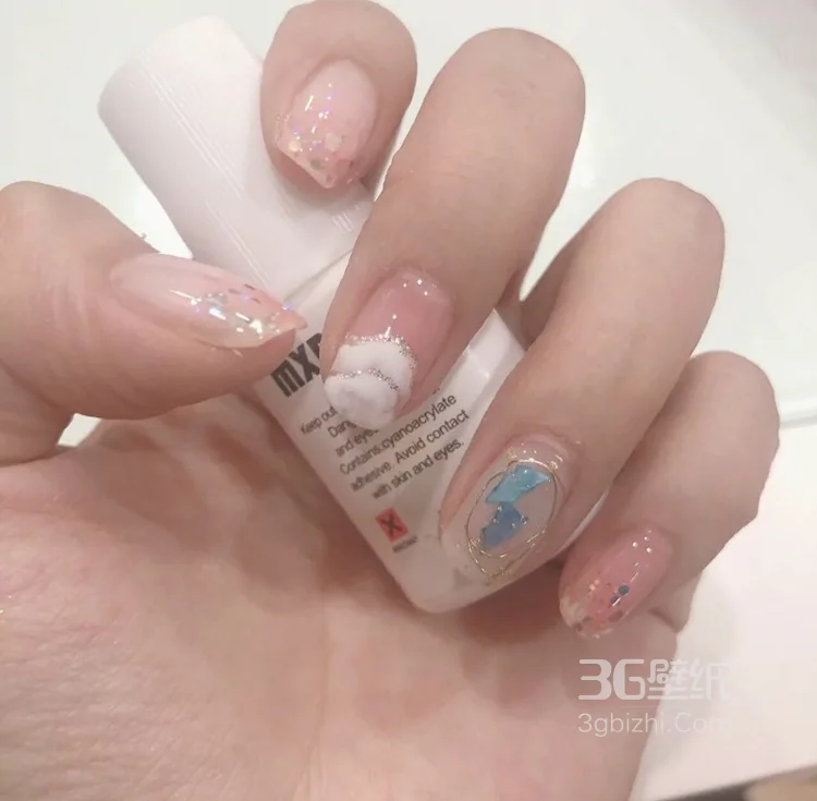 水晶雕花系列美甲参考图片4