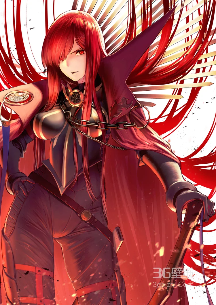 不爱美妆爱武装的动漫美女战士图片2