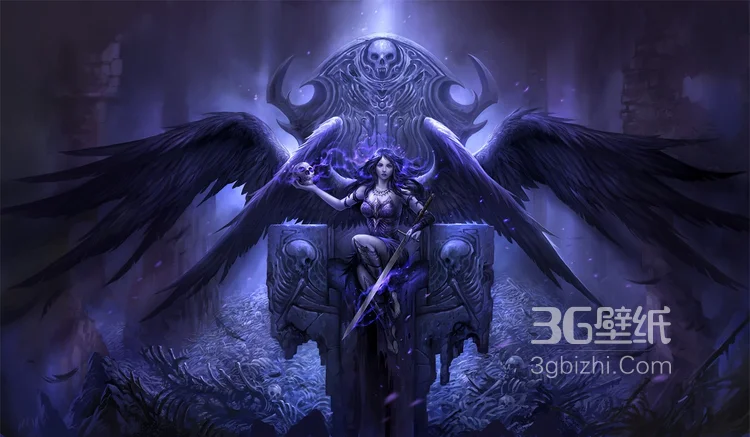 是天使还是魔鬼，高清带翅膀的动漫人物图片大全9