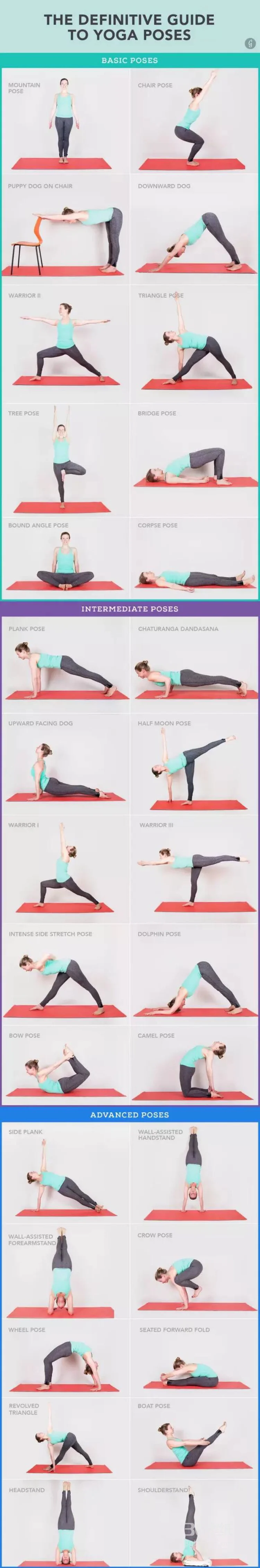 瑜伽爱好者，新手学瑜伽图解图片2