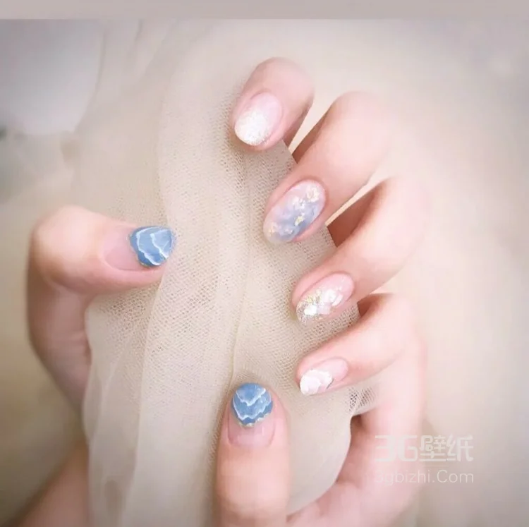 水晶雕花系列美甲参考图片6