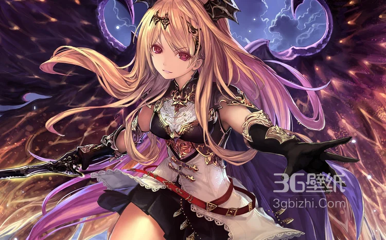 不爱美妆爱武装的动漫美女战士图片3