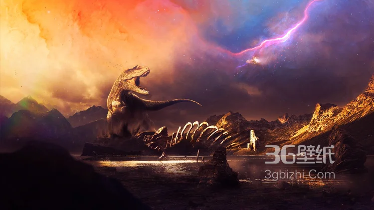 远古恐龙霸王龙，暴龙高清图片5