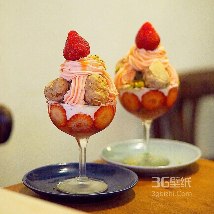 小清新早餐甜食配咖啡的美食图片7