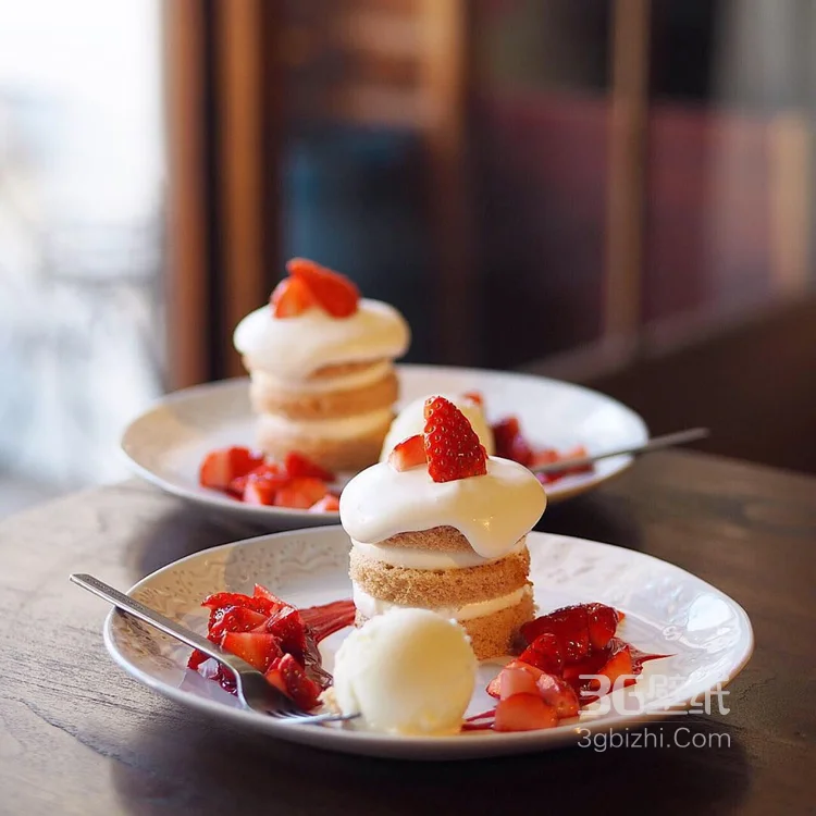 小清新早餐甜食配咖啡的美食图片4