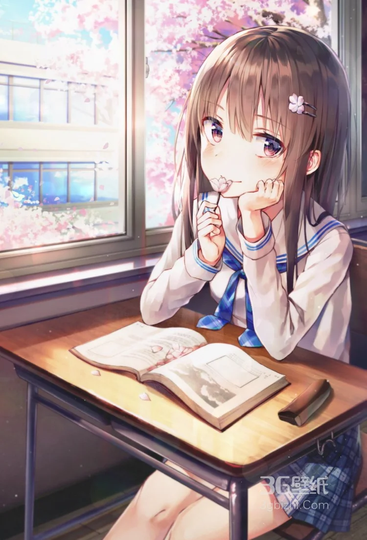 动漫女生，学生，可爱的动漫女孩图片4