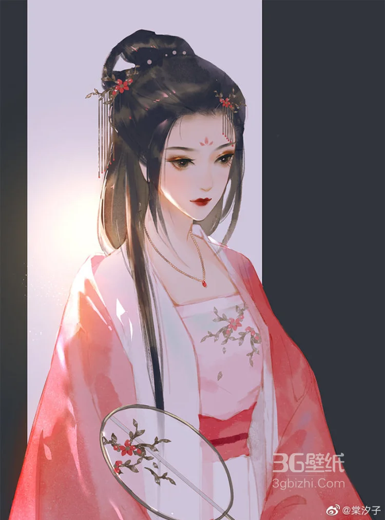 古风美人 古代的小姐们的手绘图片5