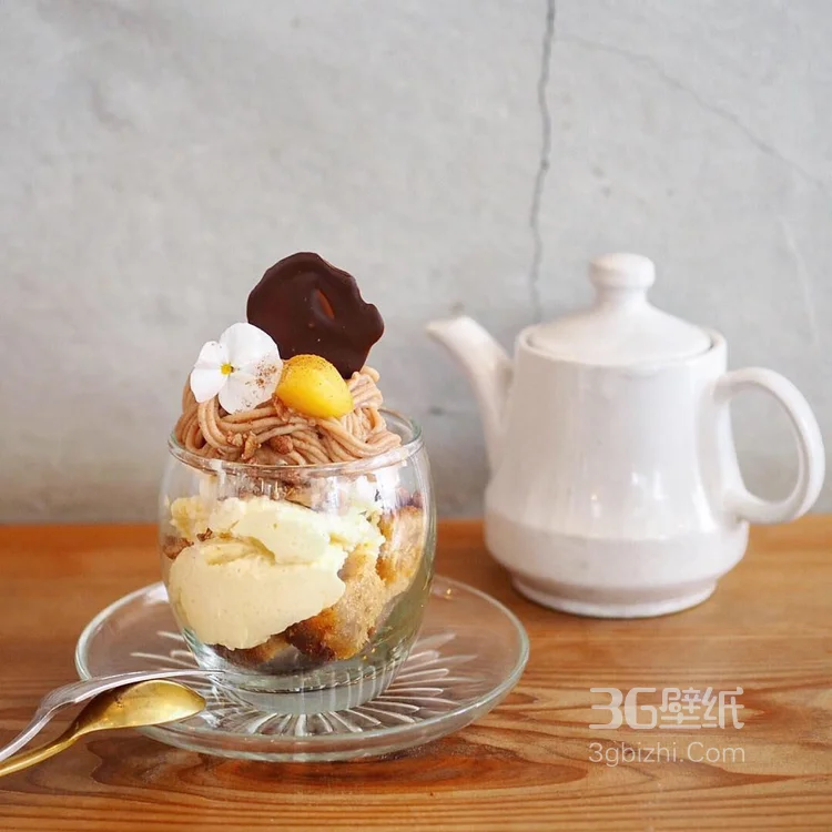 奶茶，咖啡，面包下午茶搭配图片6