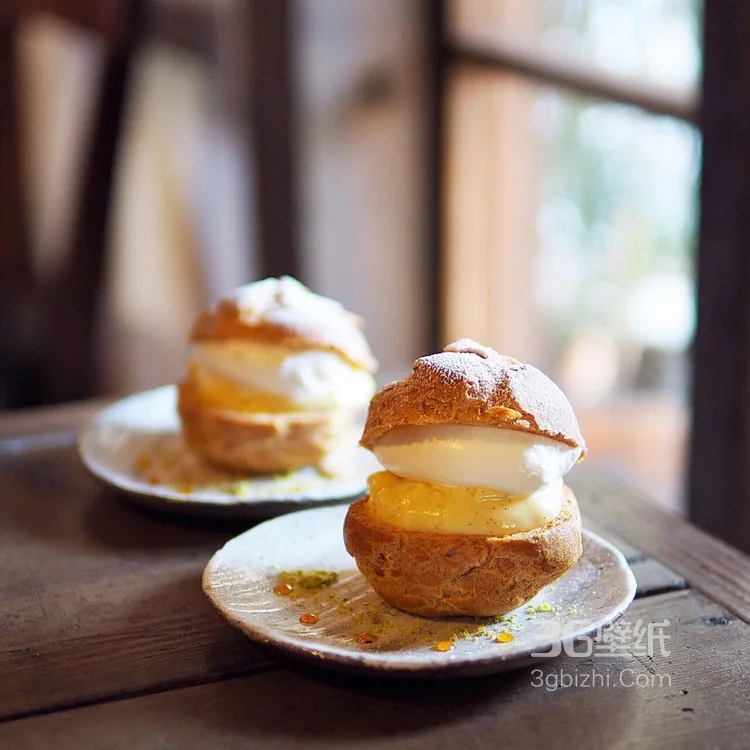 小清新早餐甜食配咖啡的美食图片9