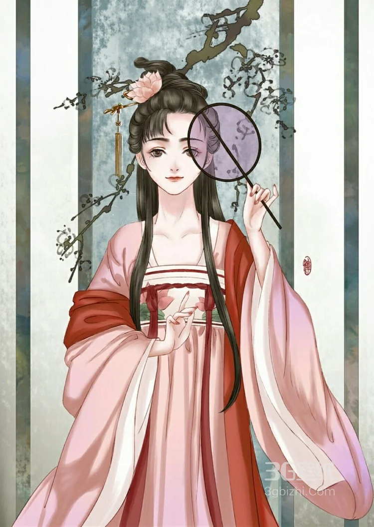 古风美人 古代的小姐们的手绘图片4