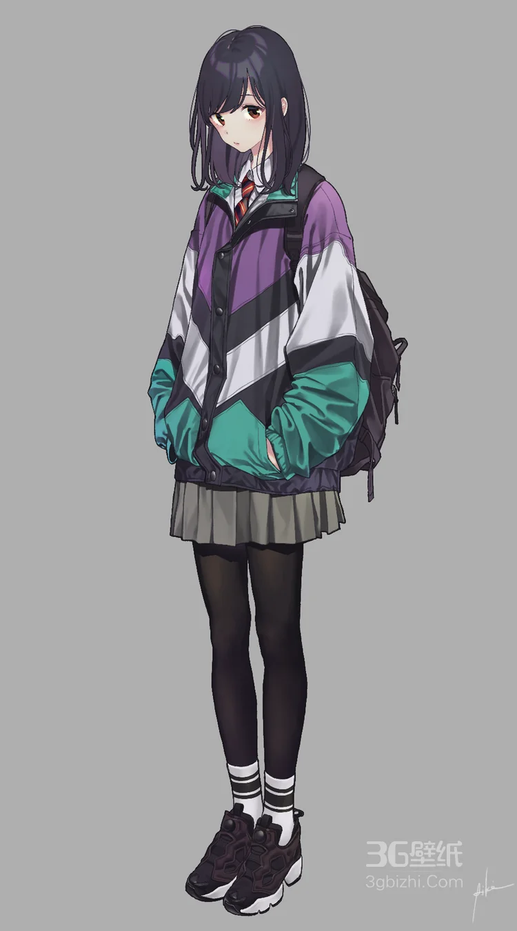 动漫女生，学生，可爱的动漫女孩图片6