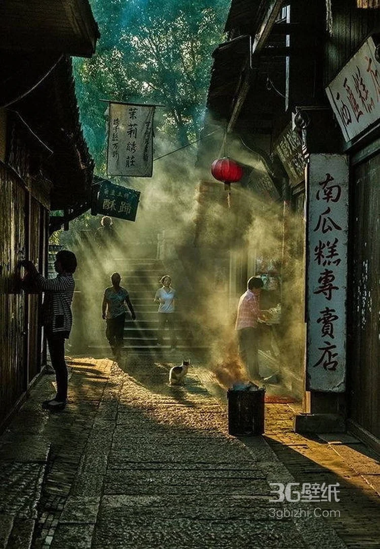 街边小巷唯美人物景色图片，最爱的还是这人间烟火4