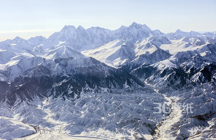 世界七大山系之一“天山”鸟瞰全景图唯美壮观图片11