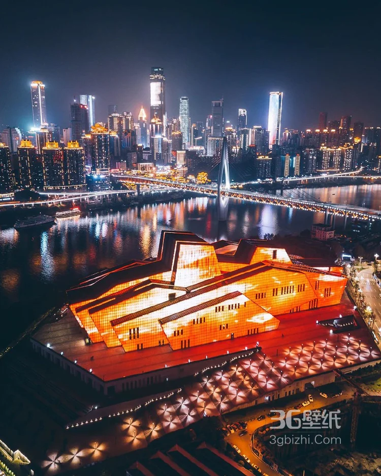 重庆城市夜景图片，五光十色的光影营造出最美的重庆夜色5