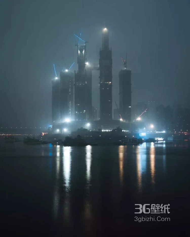 重庆印象摄影，霓虹与高楼之下，赛博朋克的元素仿佛空气3