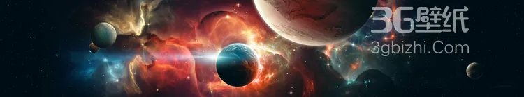 宇宙炫彩星河，黑洞等天文景观，无边无际的美！3