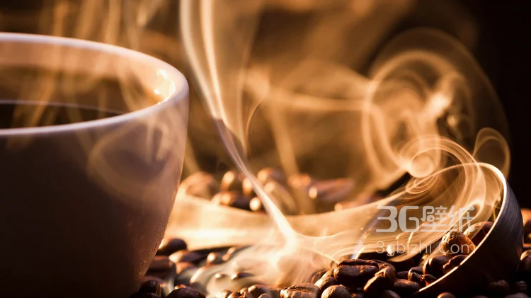 香浓可口的咖啡，咖啡籽素材超高清图片2