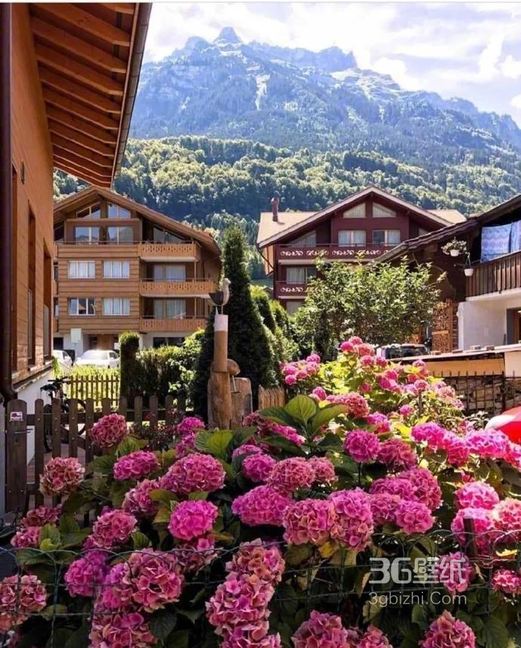 如画般的小镇风景，来自瑞士某小镇唯美景色美图欣赏9