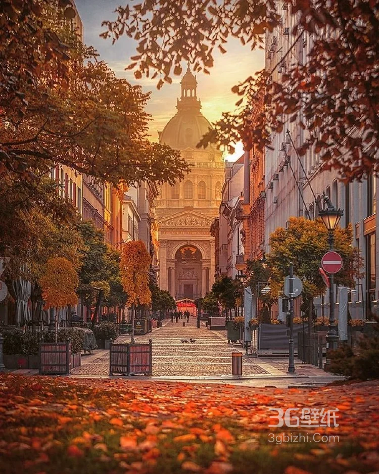 夕阳下的布达佩斯，唯美好看的匈牙利首都布达佩斯图片7