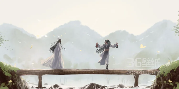 魔道祖师唯美手绘图片，只羡忘羡不羡仙，忘羡的云游生活3