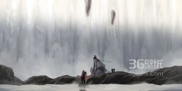 魔道祖师唯美手绘图片，只羡忘羡不羡仙，忘羡的云游生活5